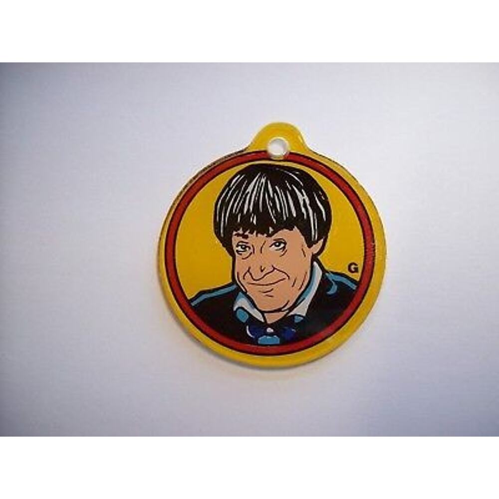 Doctor Who Pinball Machine Promo Plastic Keychain Patrick Troughton Bally 1992